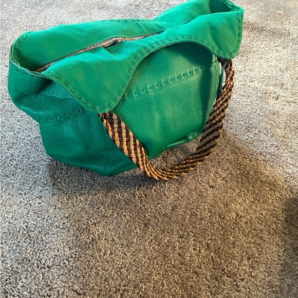 The Sak Striped Canvas hobo in Green, Blue, Brown and Cream - Picture 6 of 8